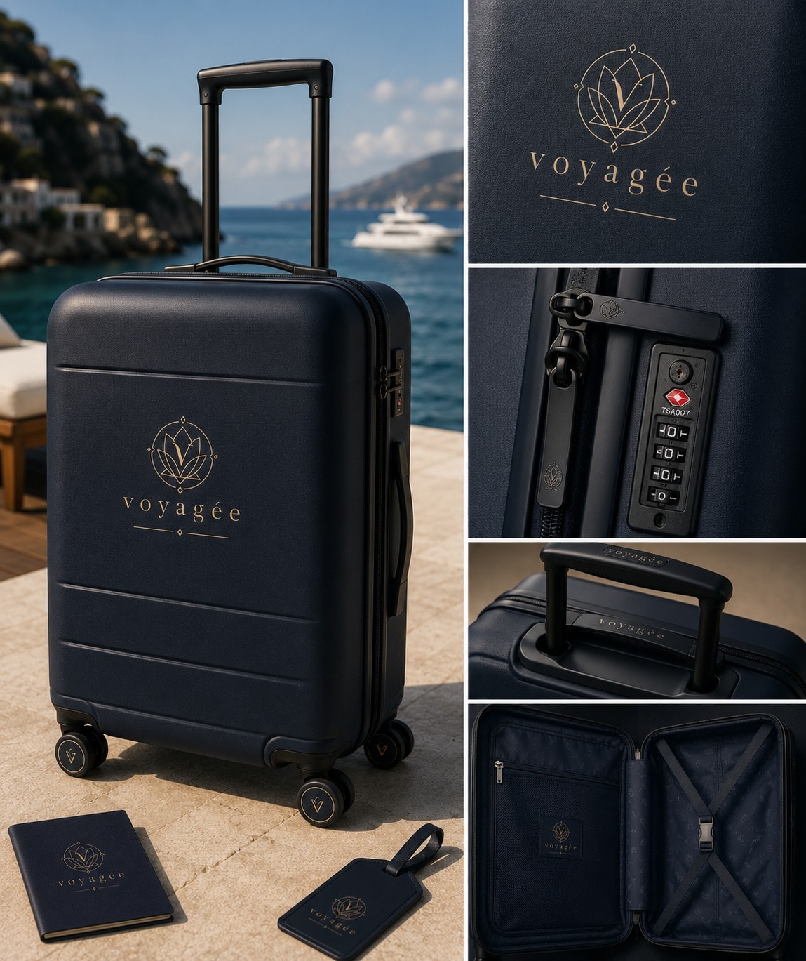 Trolley e accessori da viaggio Voyagée