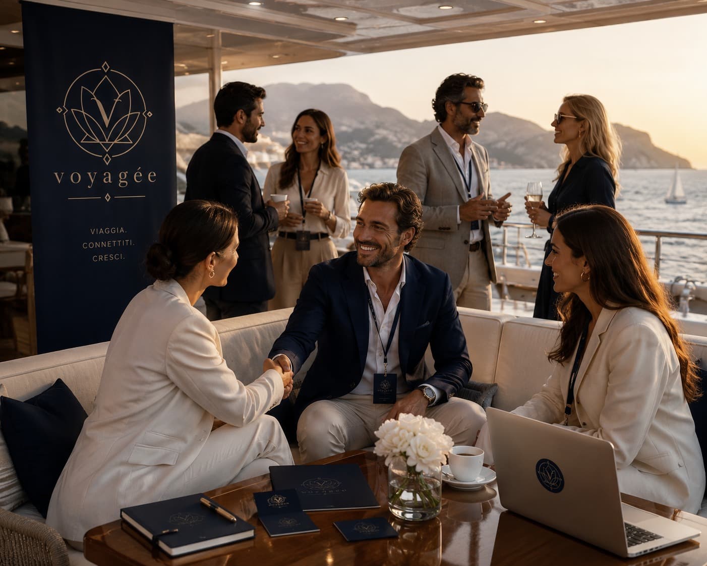 Evento business internazionale Voyagée