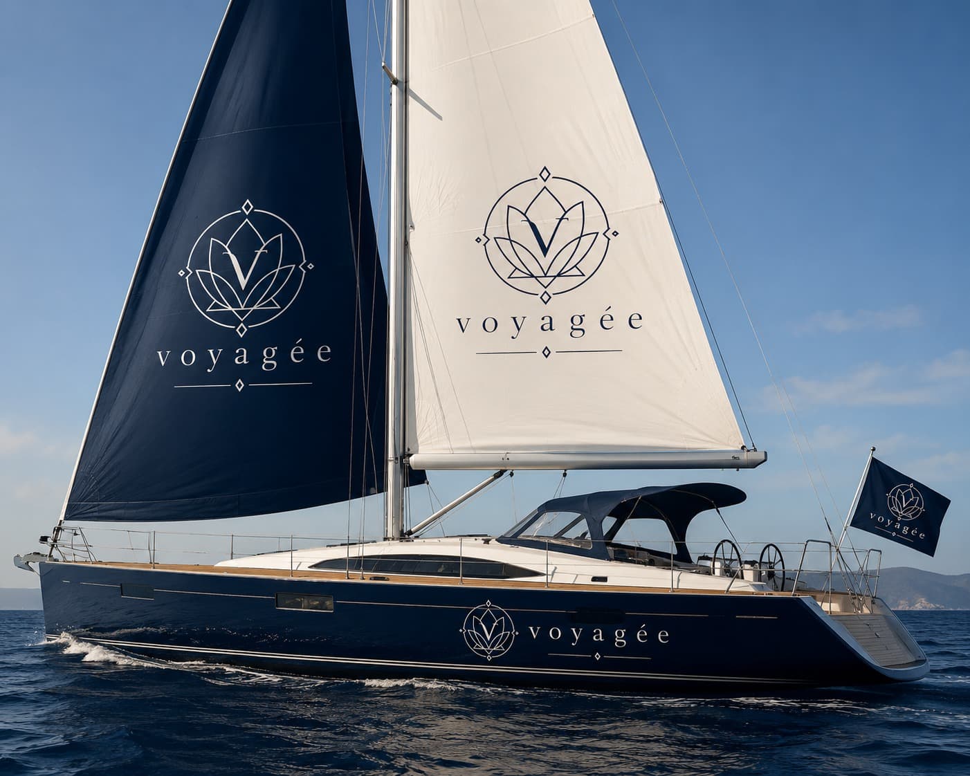 Yacht a vela Voyagée in navigazione
